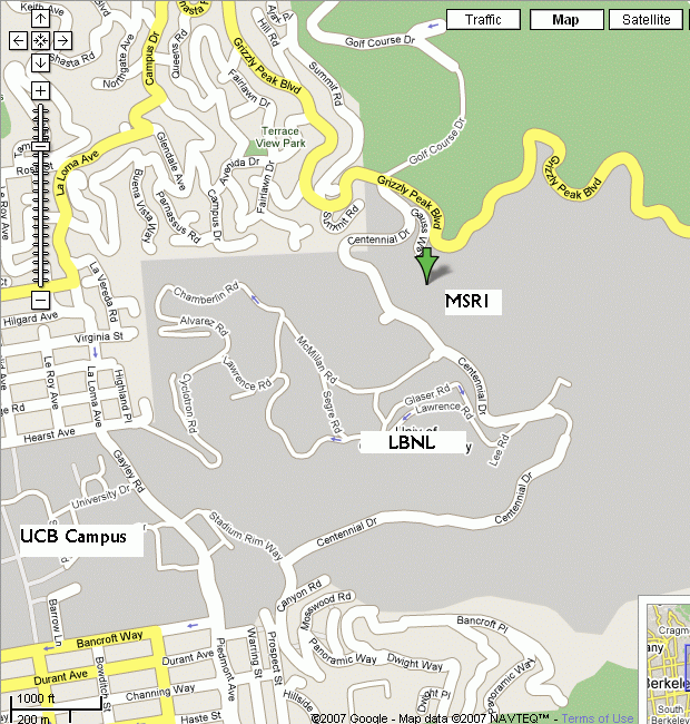 Berkeley-MSRI Map