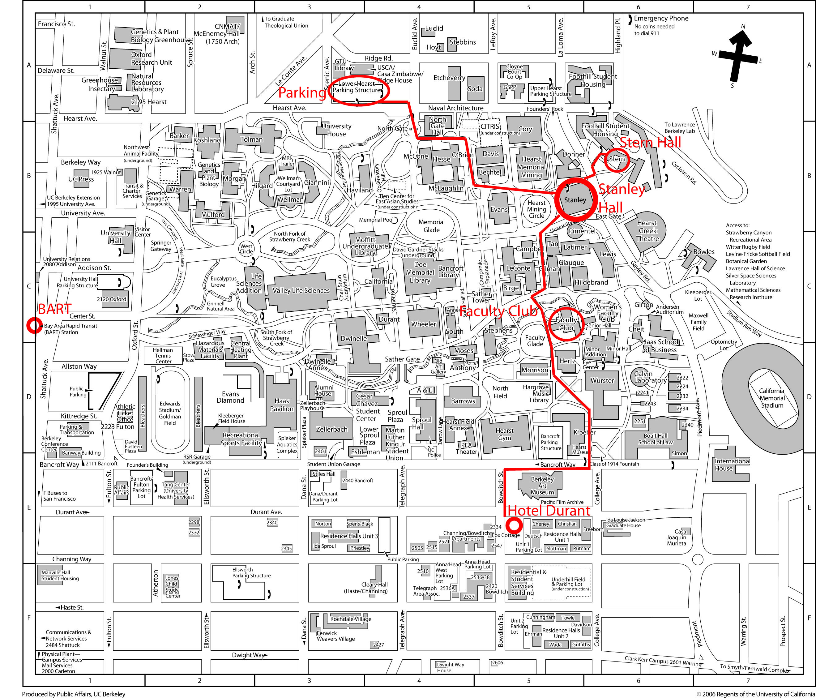 Uc Berkeley Campus Map