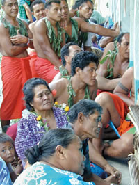 Image of Samoan villagers