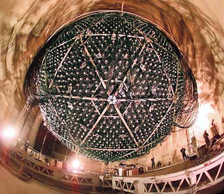 SNO detector in its underground cave