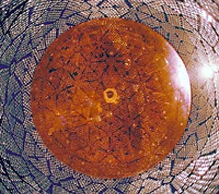 Detector viewed from below