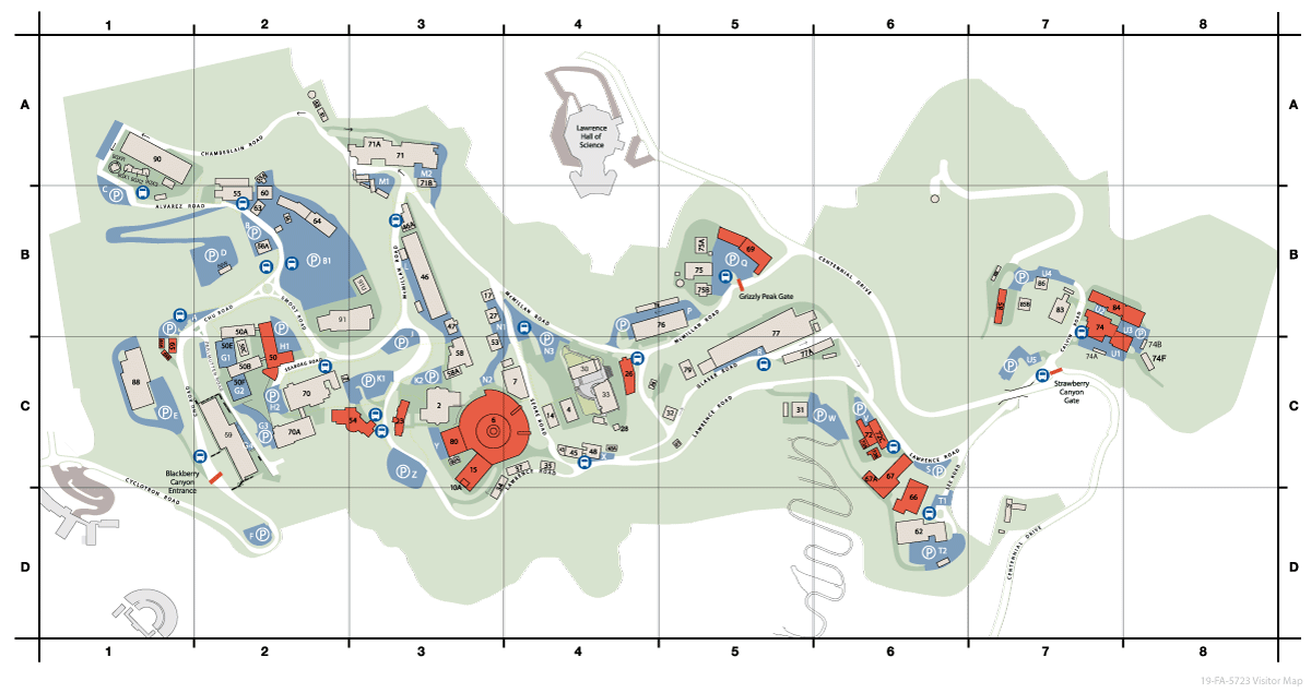 Berkeley Lab Site Map